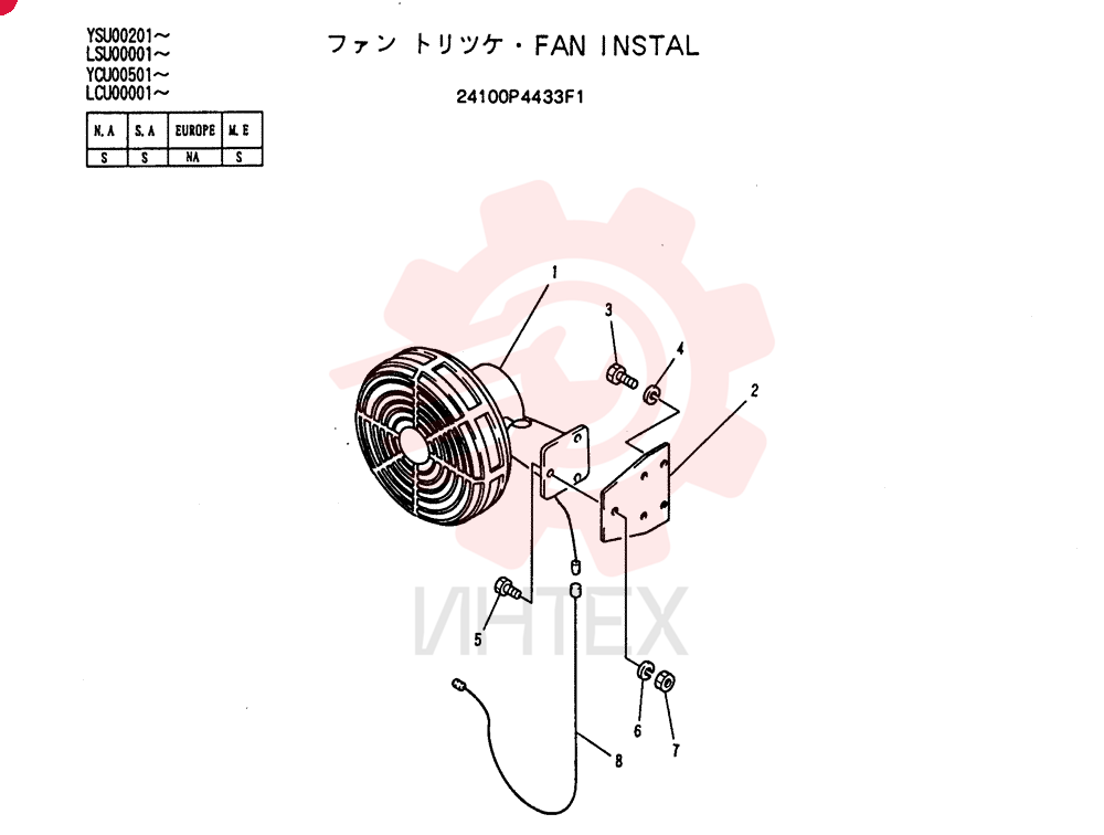 FAN INSTAL 24100P4433F1