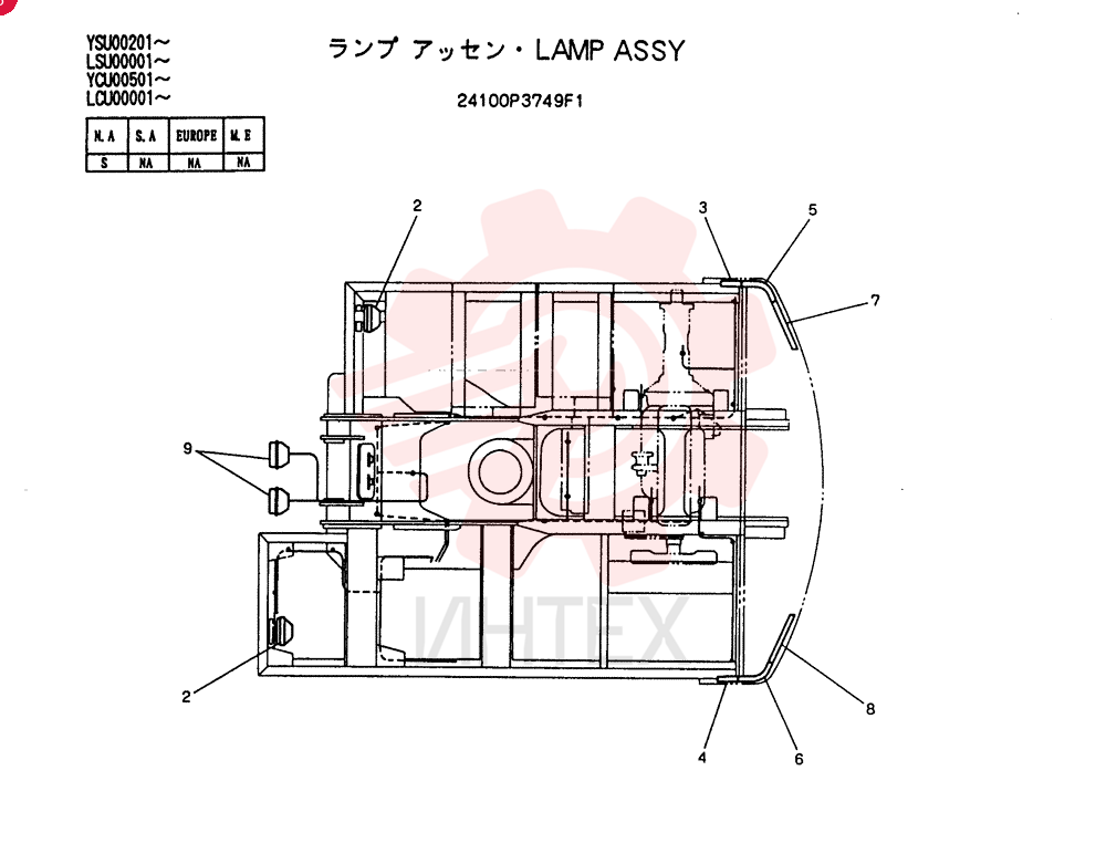 LAMP ASSY 24100P3749F1