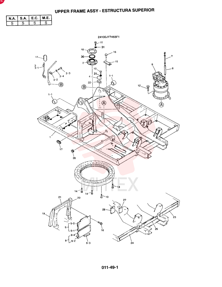 FRAME, UPP 2422J4196