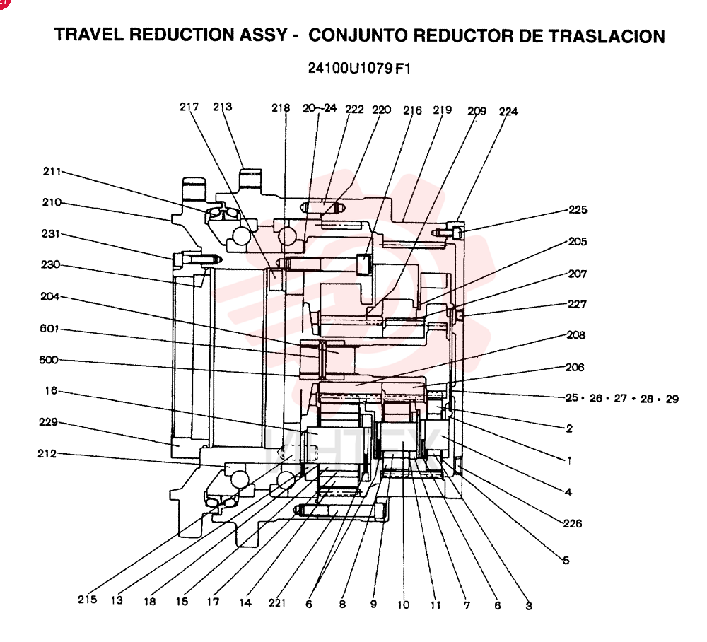 HYDRAULIC MOTOR 24100U1079F1