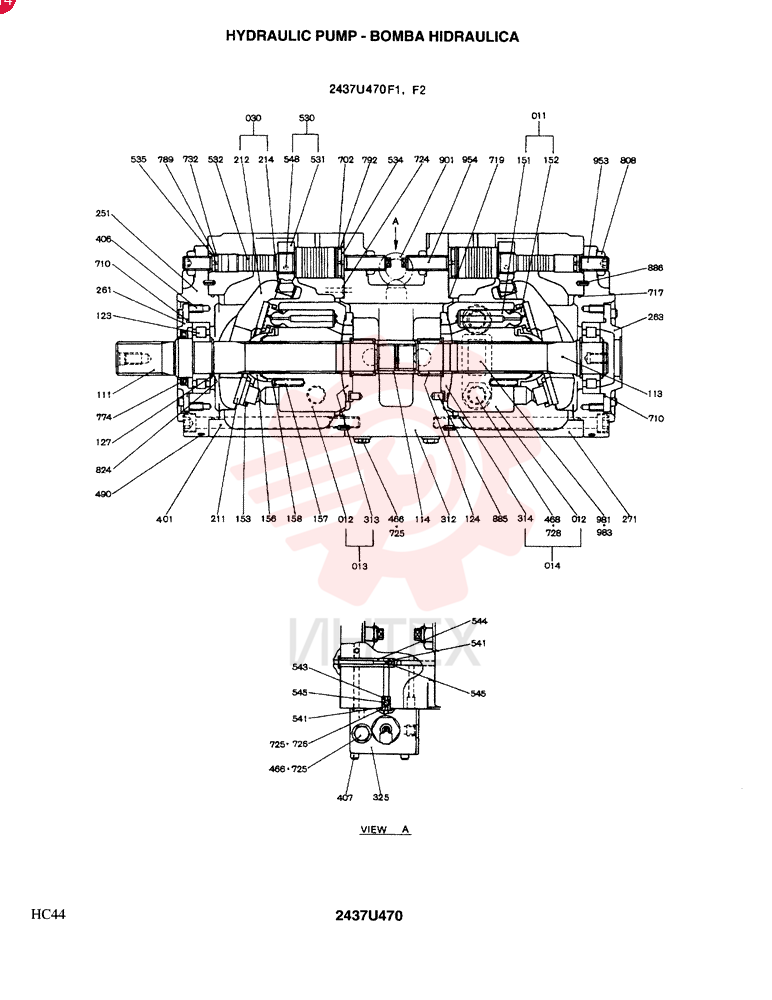 HYDRAULIC PUMP 2437U470F1
