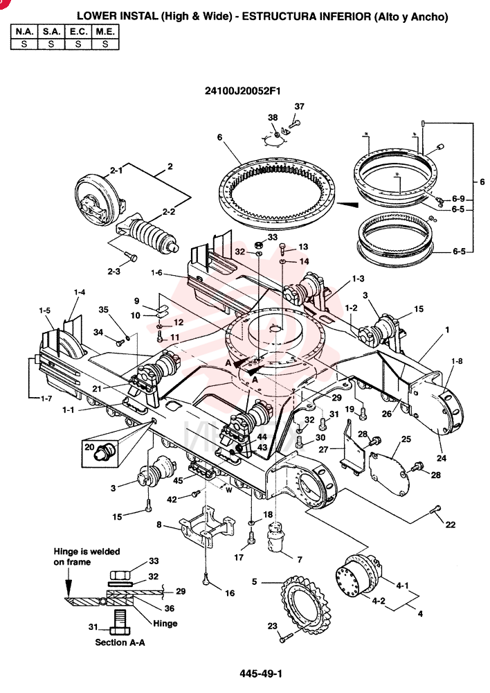 LOWER, FRAME LC02FU0007P1