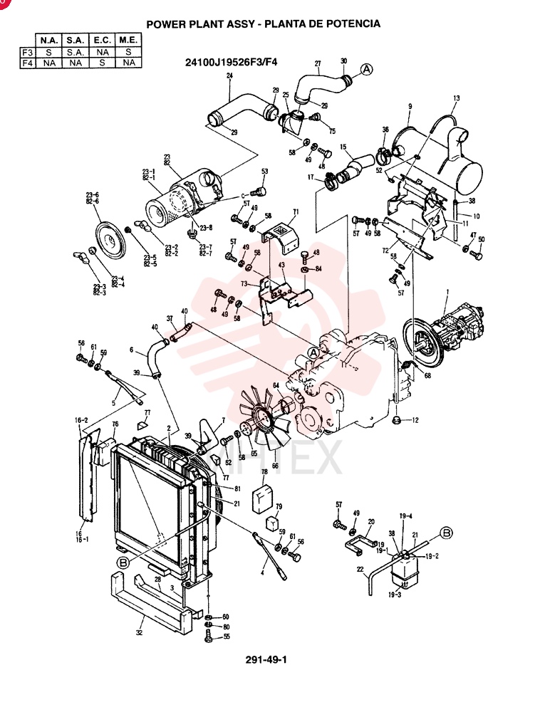 POWER TAKE OFF ASSY, SEE FIGURE 301-49