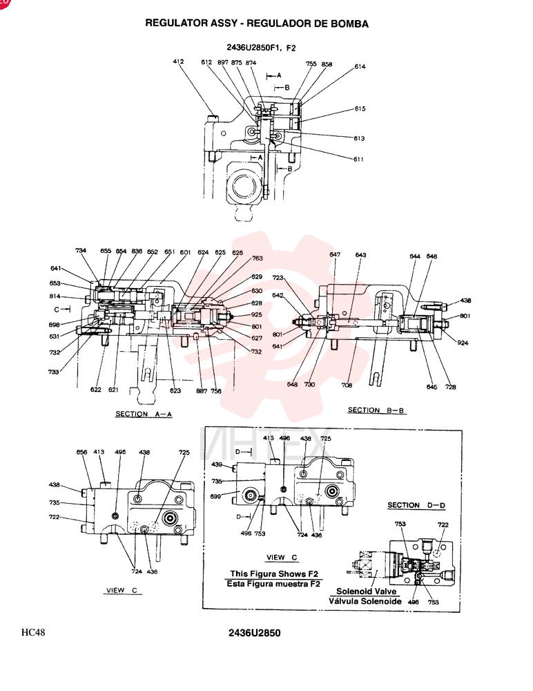 REGULATOR CONSISTS OF THE FOLLOWING PARTS 2836U2850F1