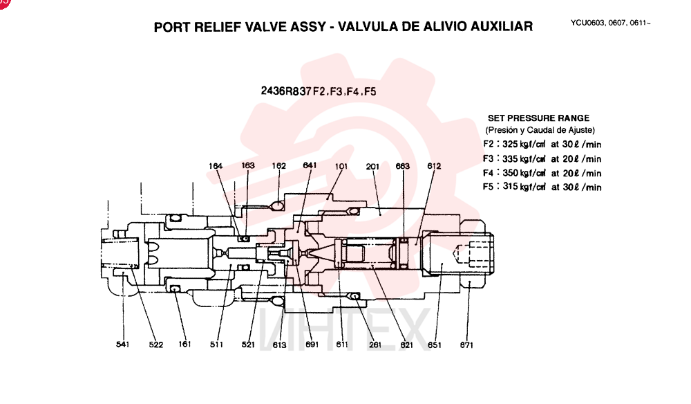 VALVE PRESSURE RELIE 2436R837F2
