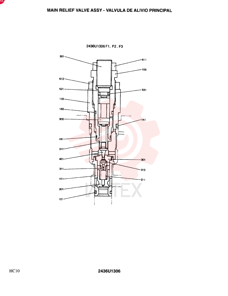 VALVE PRESSURE RELIE 2436U1306F1