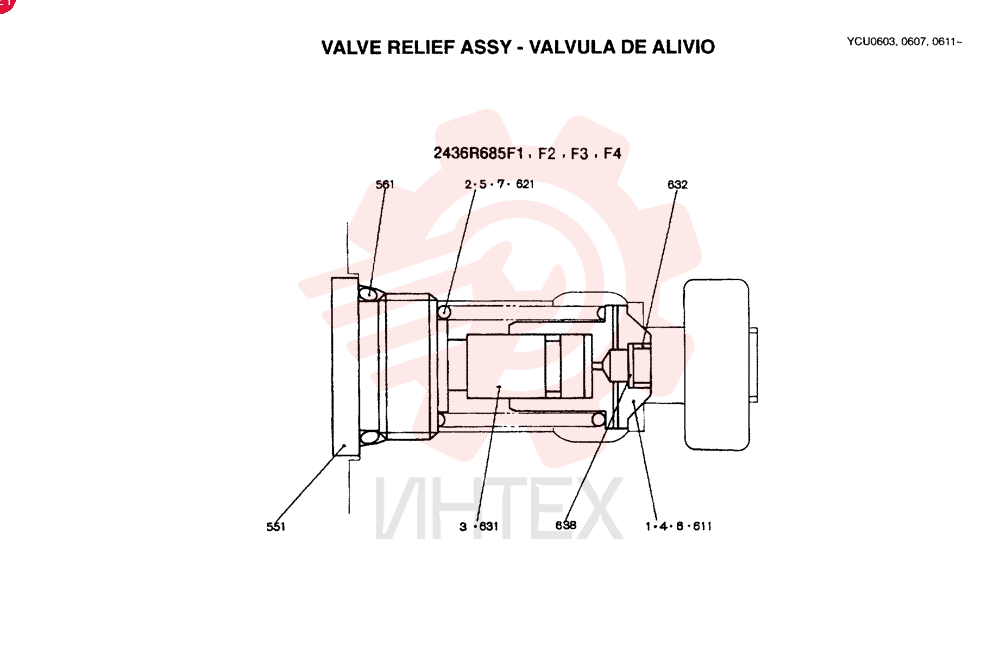 VALVE PRESSURE RELIE 2436R685F1