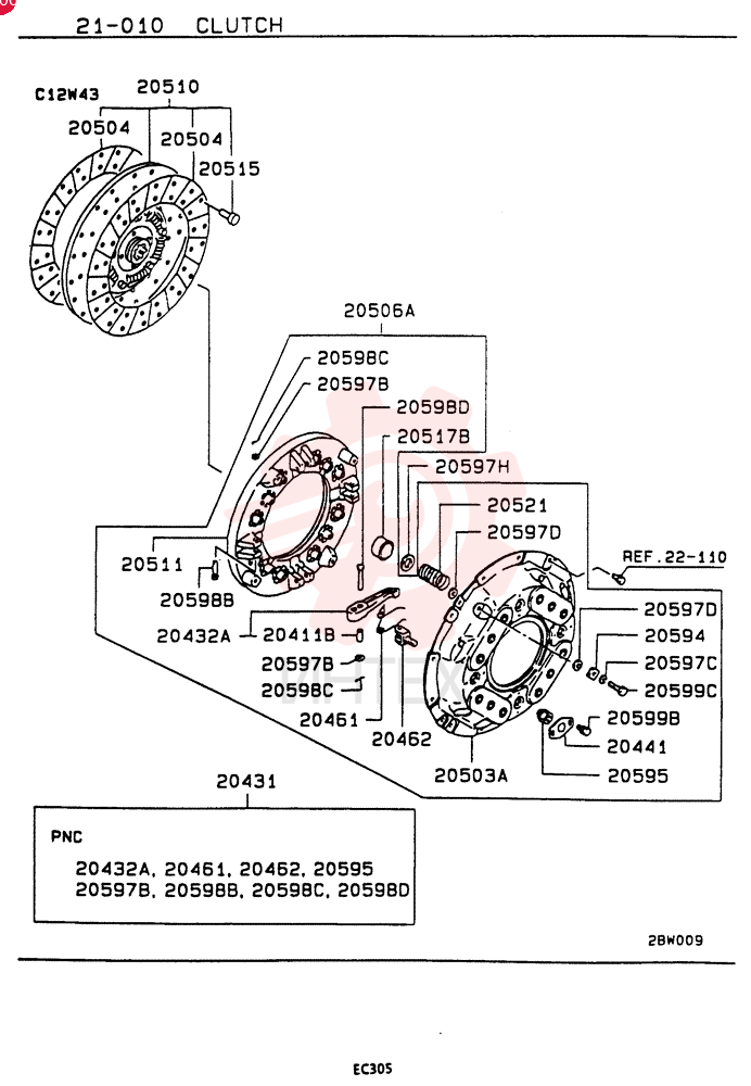BUSHING, CLUTCH, 6D221, Start Serial: 9107.1