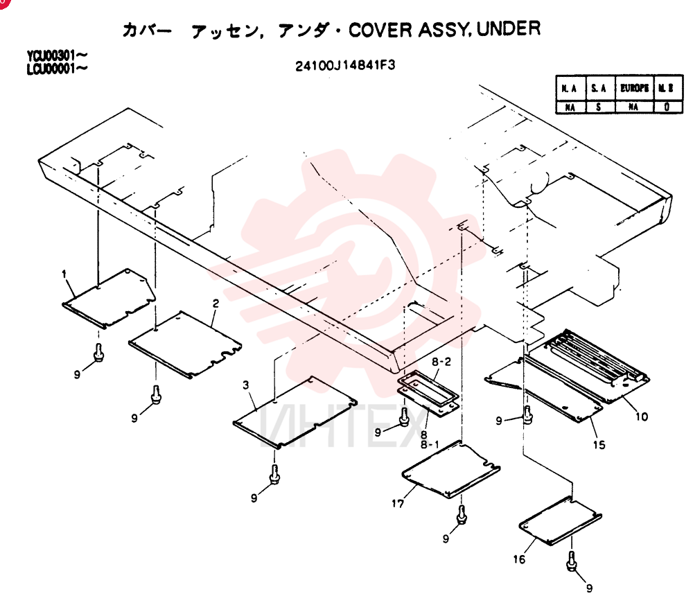 COVER ASSY, UNDER 24100J14841F3