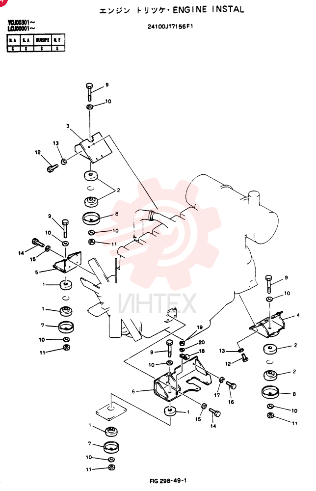 ENGINE INSTAL 24100J17156F1