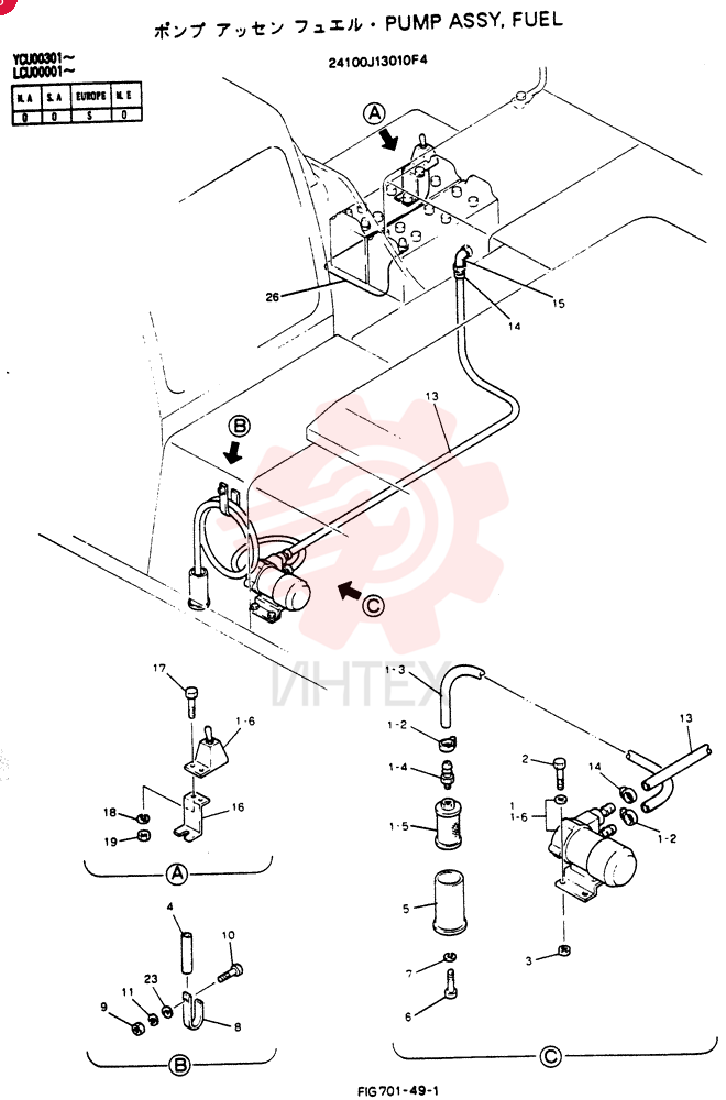 PUMP ASSY, FUEL 24100J13010F4