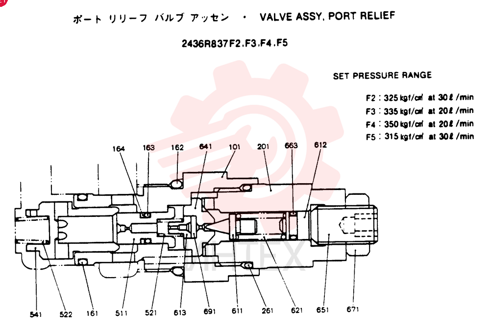 VALVE PRESSURE RELIE 2436R837F2