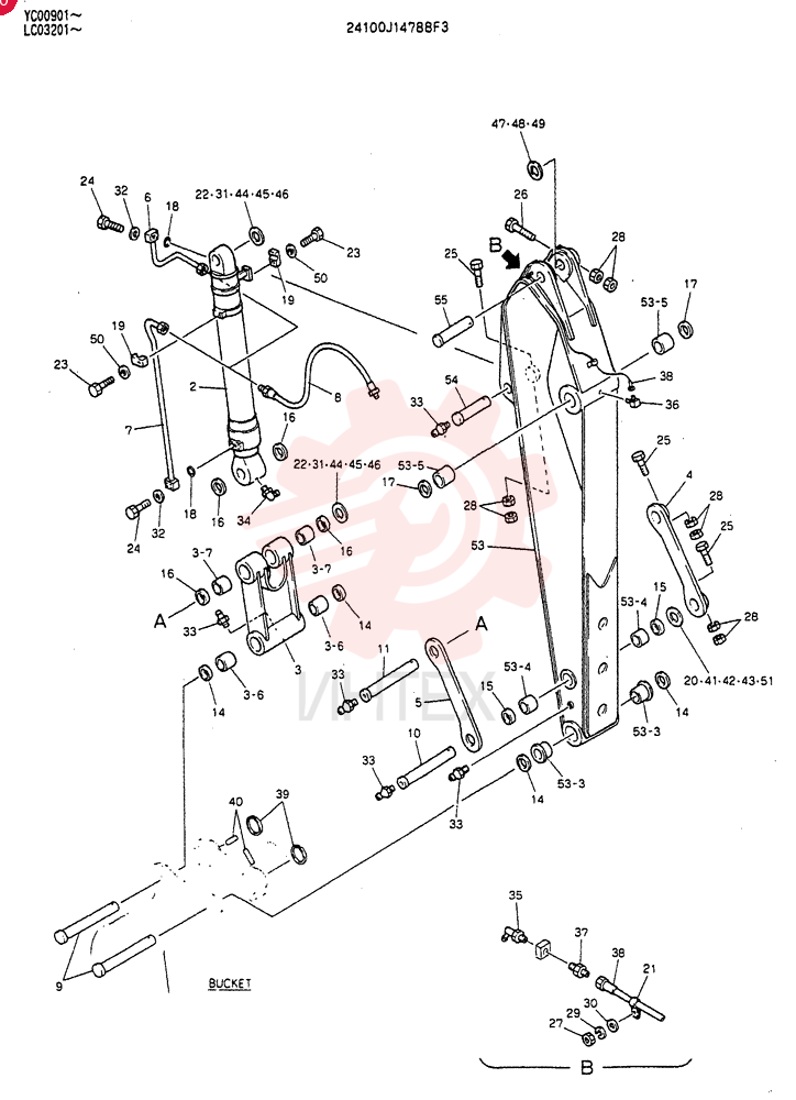 ARM ASSY, 3.14M 24100J14788F3
