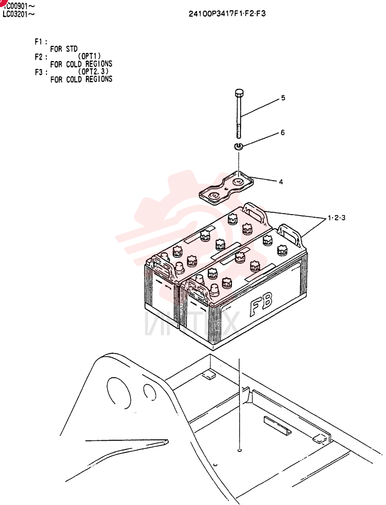 BATTERY ASSY 24100P3417F1