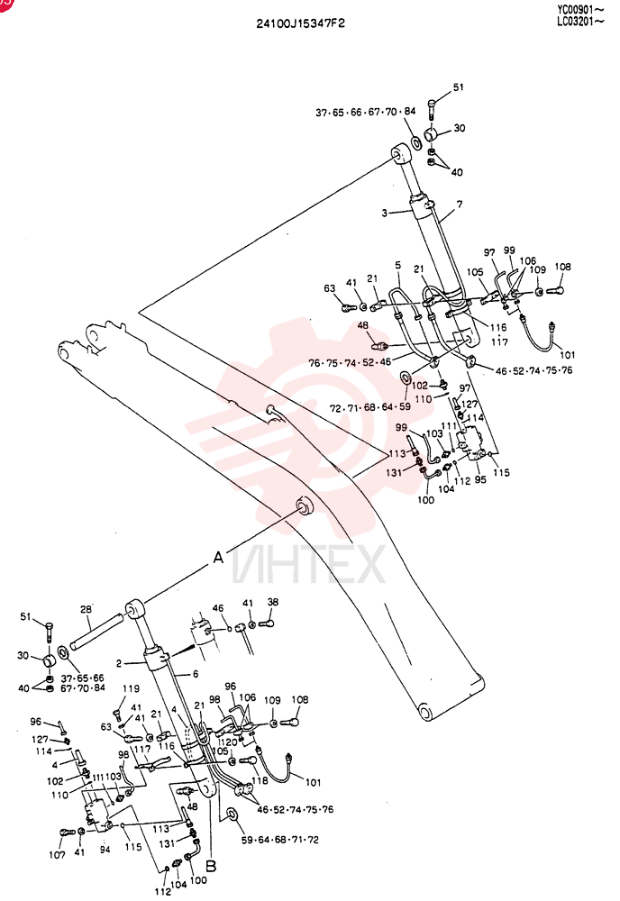 BOOM ASSY, 6.47M 24100J15347F2 (2)