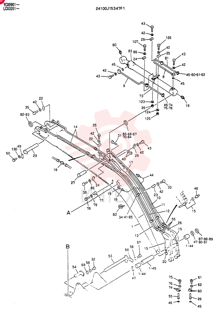 BOOM ASSY, 6.47M 24100J15347F1 (1)