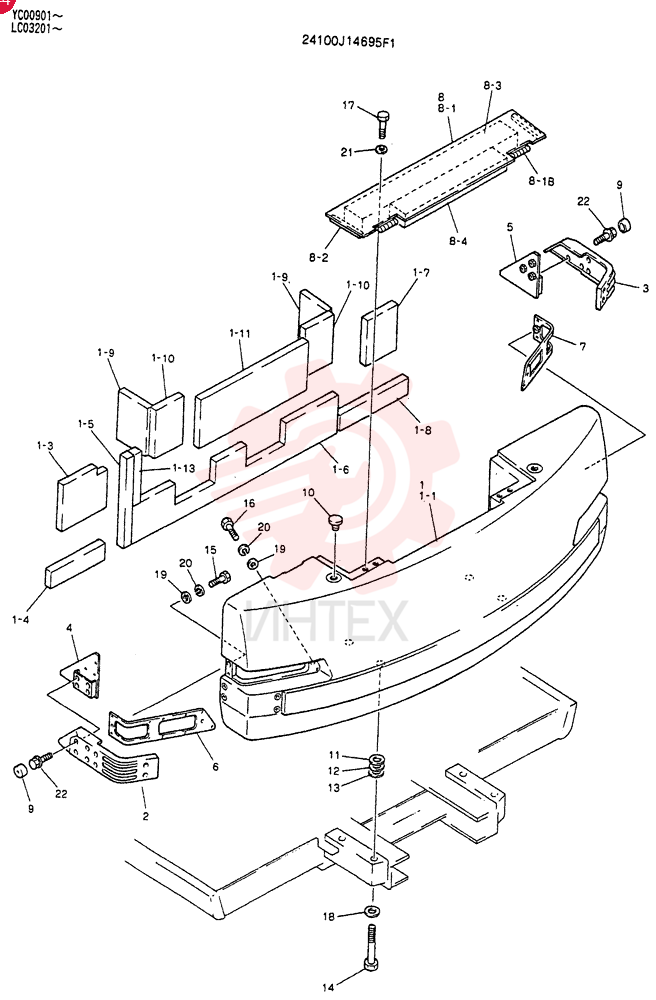 COUNTER-WEIGHT ASSY 24100J14695F1