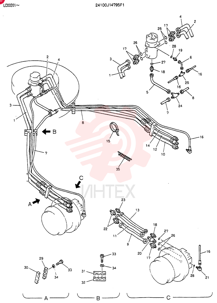 HYDR LINES, LOW 24100J14795F1