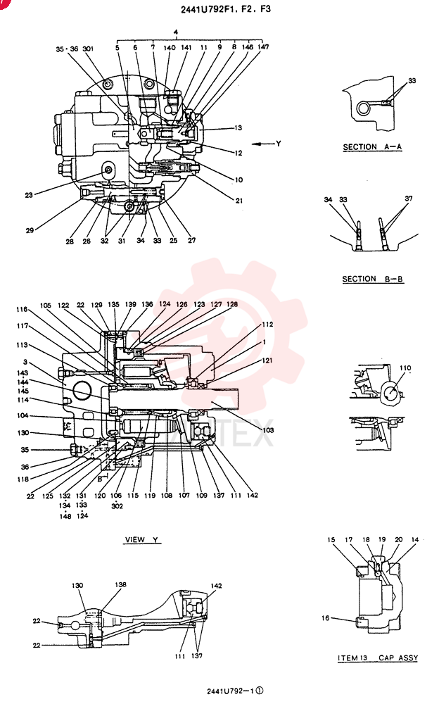 HYDRAULIC MOTOR 2441U792F1
