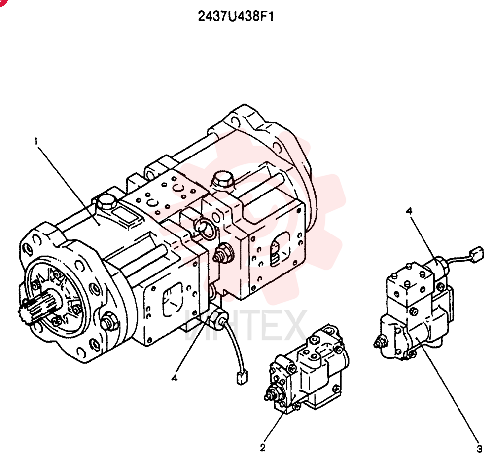 HYDRAULIC PUMP 2437U438F1