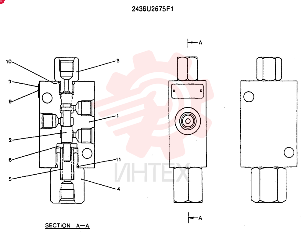 HYDRAULIC VALVE 2436U2675F1