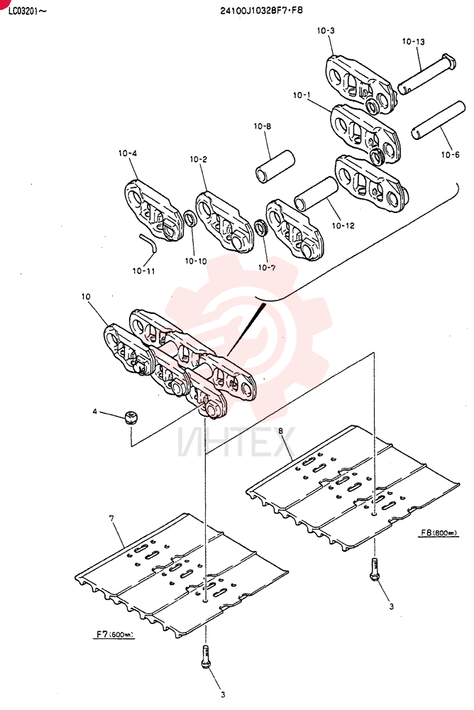 INSTAL. CRAWLER TRACK 24100J10328F7