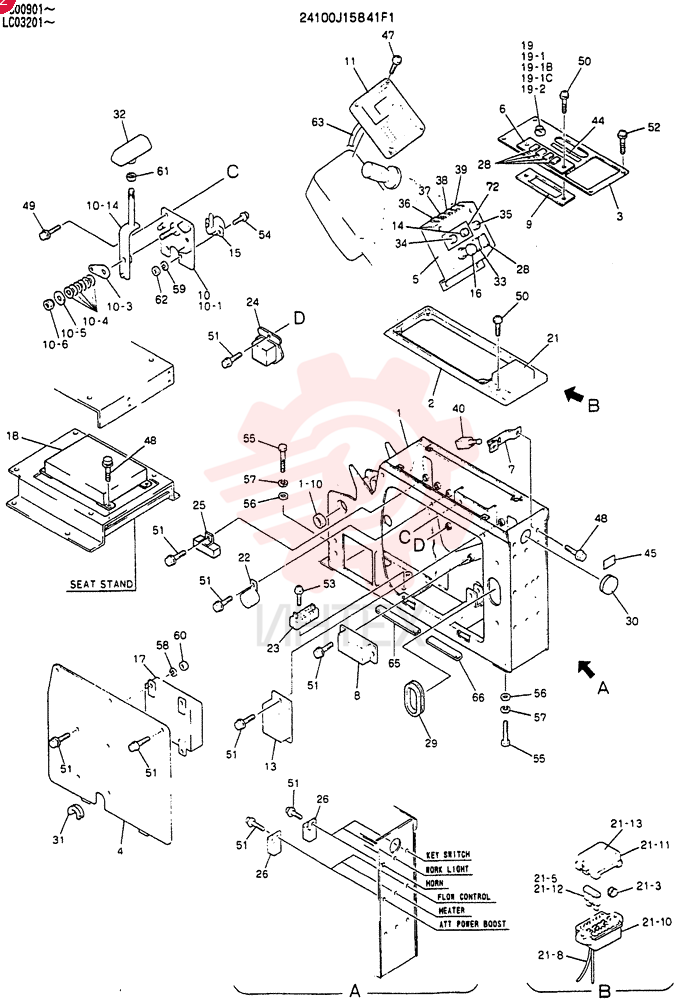 PANEL ASSY, INST 24100J15841F1 (3)