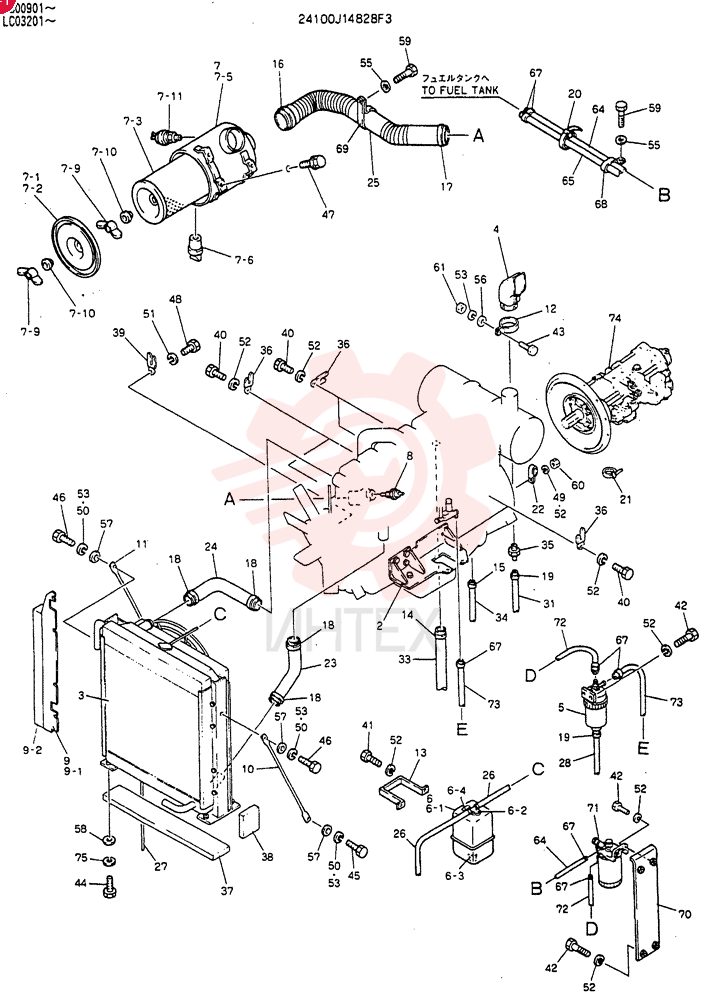 POWER PLANT ASSY 24100J14828F3