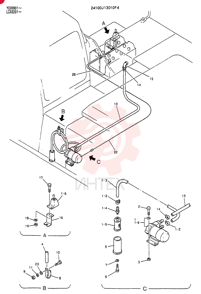 PUMP ASSY. FUEL 24100J13010F4