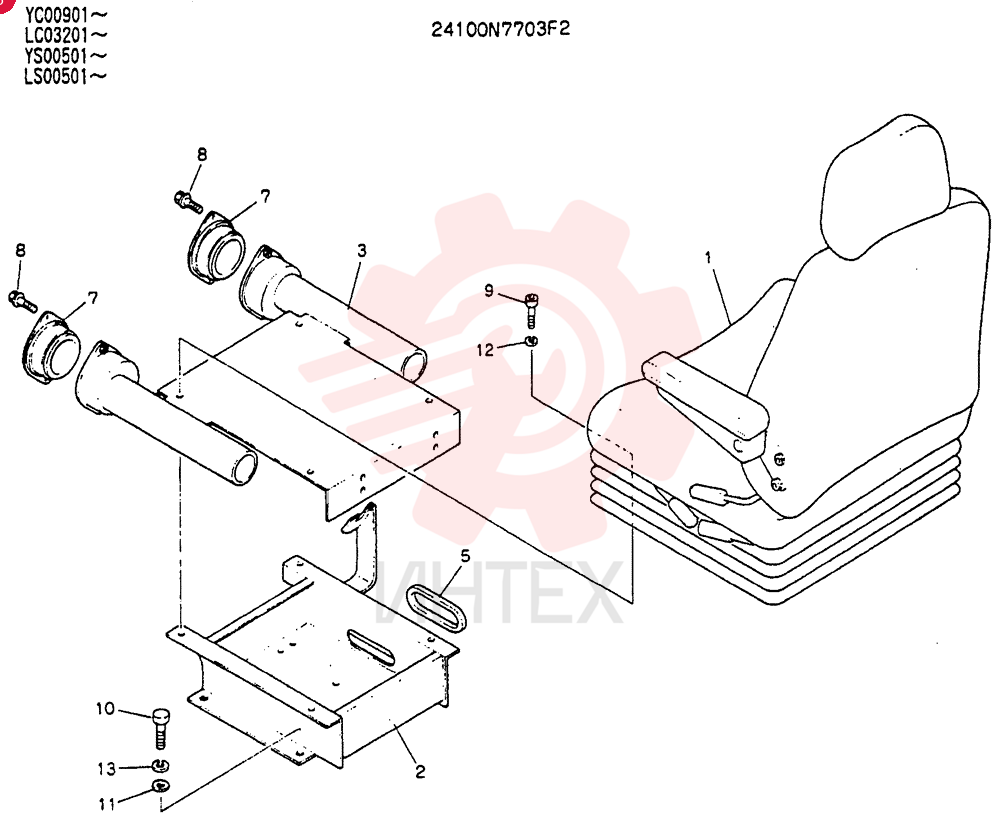SEAT ASSY 24100N7703F2