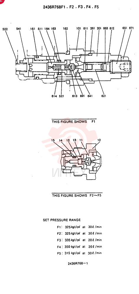 VALVE PRESSURE RELIE 2436R768F1