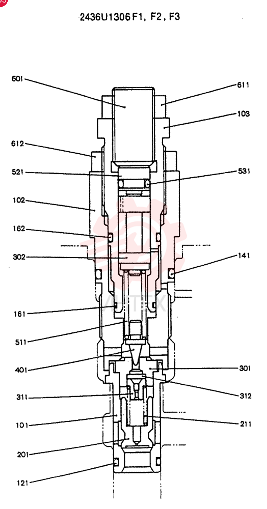 VALVE PRESSURE RELIE 2436U1306F1