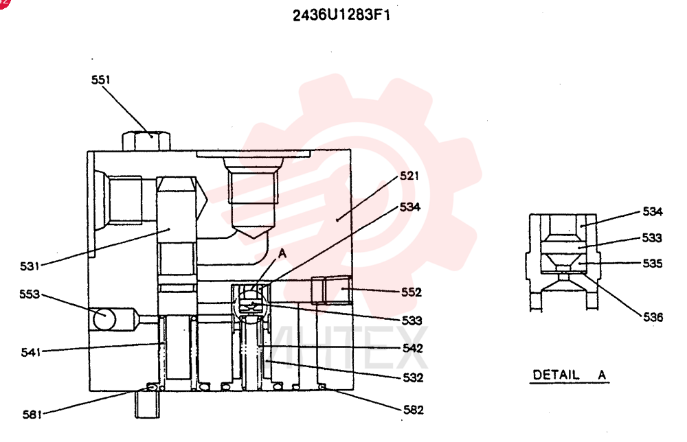 VALVE PRESSURE RELIE 2436U1283F1