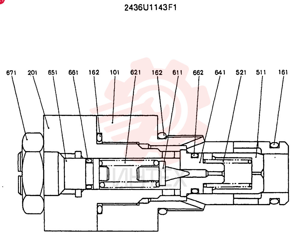 VALVE PRESSURE RELIE 2436U1143F1