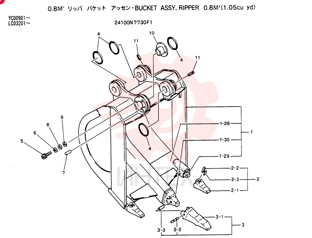 BUCKET ASSY 24100N7730F1