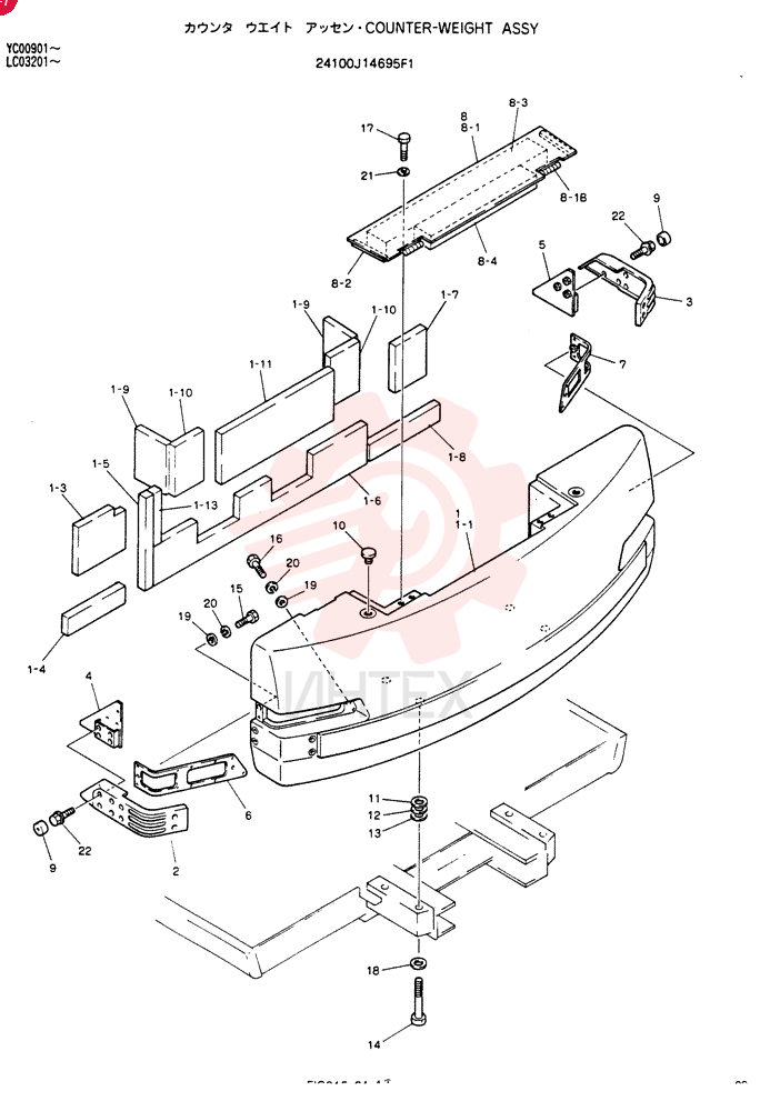 COUNTER-WEIGHT ASSY 24100J14695F1