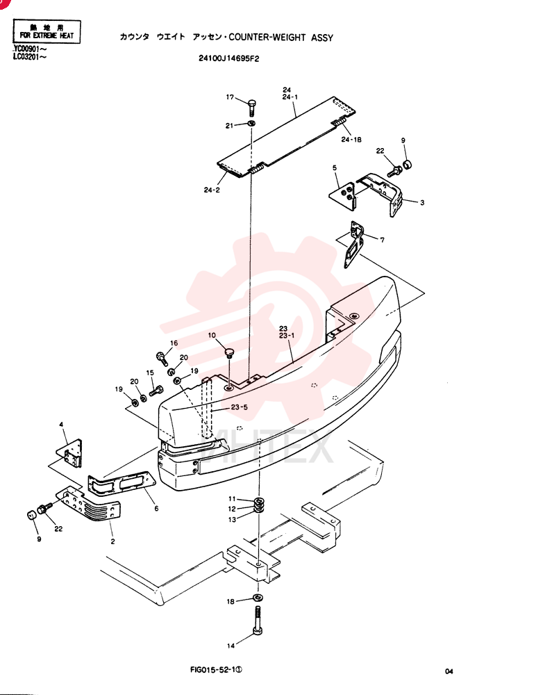 COUNTER-WEIGHT ASSY 24100J14695F2