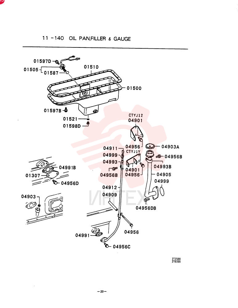 COVER, CYLINDER BLOCK, REMARKS: 1, MODEL TYPE: 9107.1-, REP: ALL