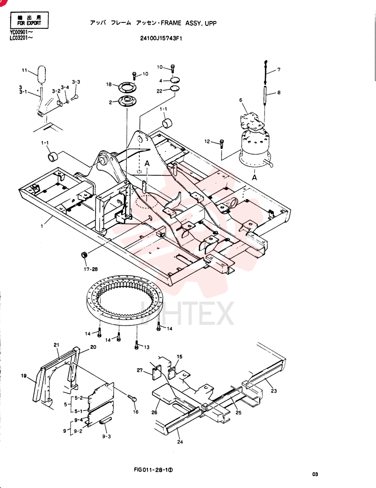 FRAME ASSY, UPP 24100J15743F1