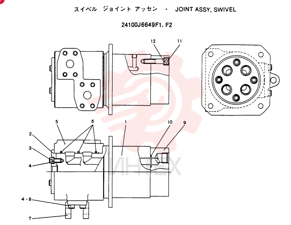 JOINT ASSY, SWIVEL 24100J6649F1