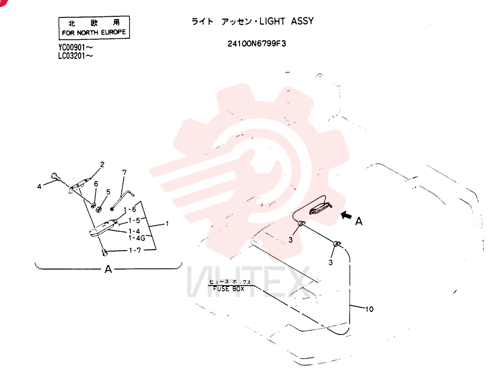 LIGHT ASSY 24100N6799F3