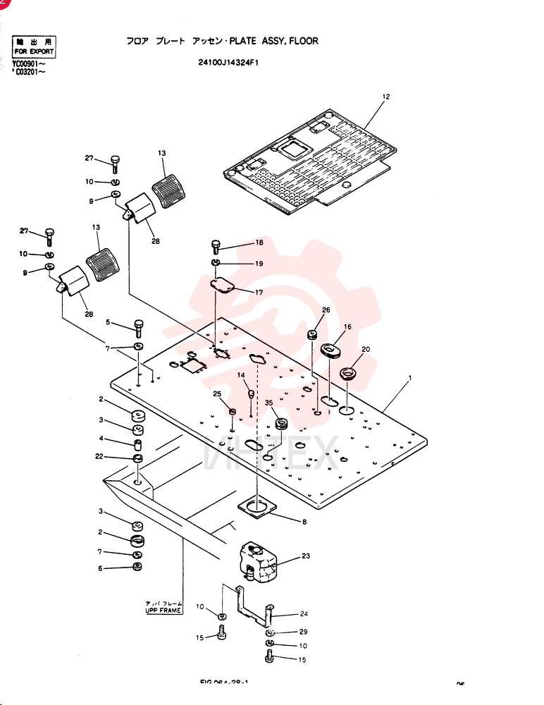 PLATE ASSY, FLOOR 24100J14324F1