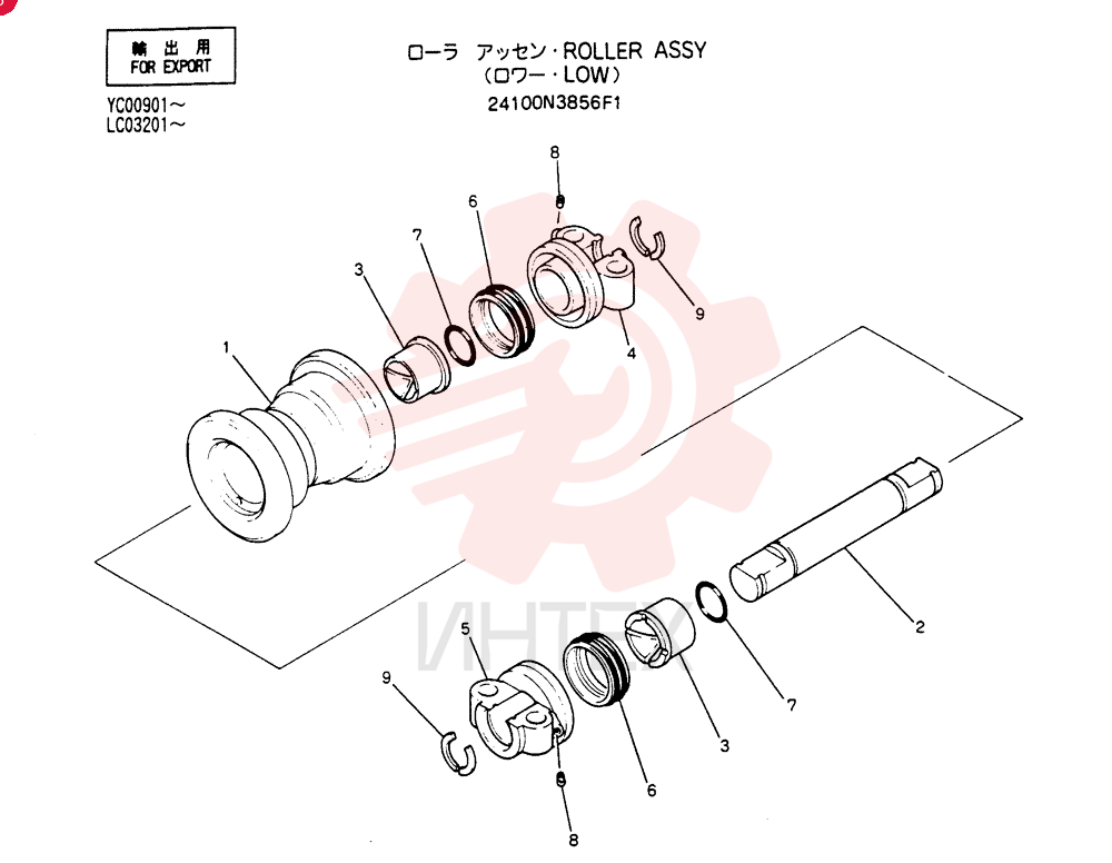 TRACK ROLLER 24100N3856F1
