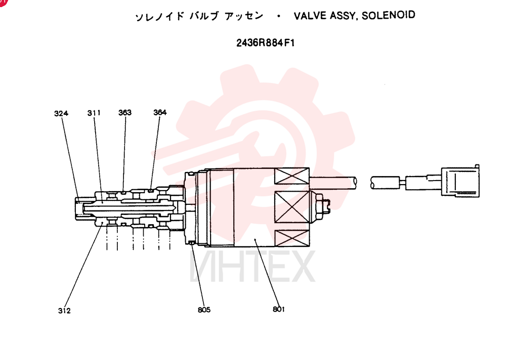 VALVE ASSY, SOLENOID 2436R884F1-F4