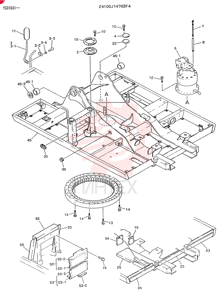FRAME ASSY, UPP 24100J14762F4
