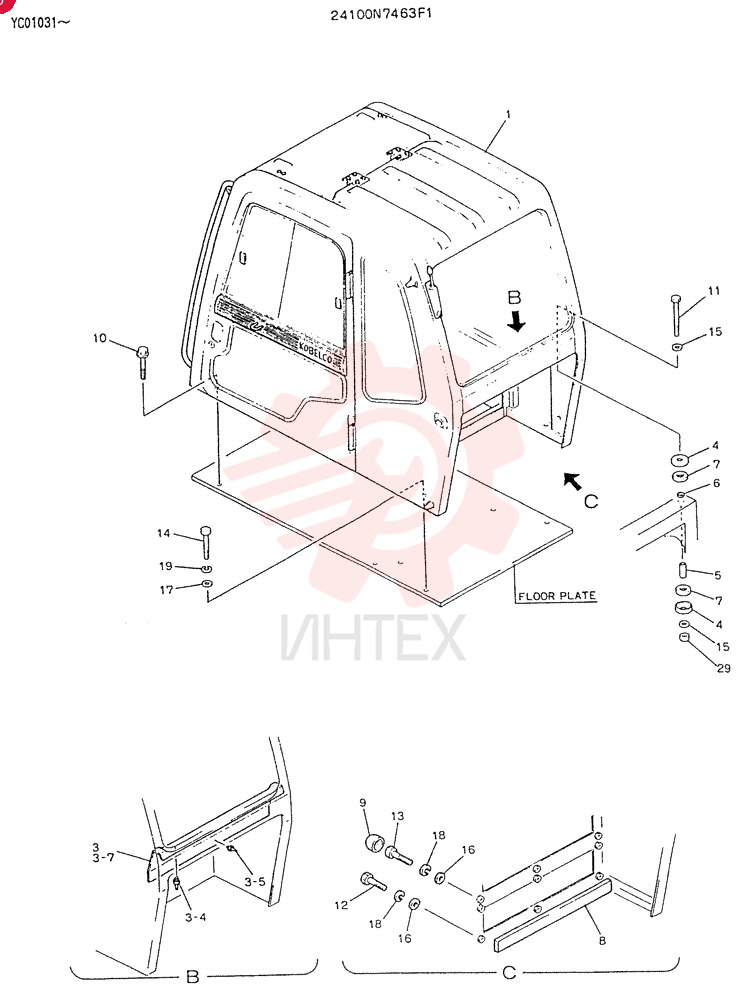 INSTAL, CAB 24100N7463F1