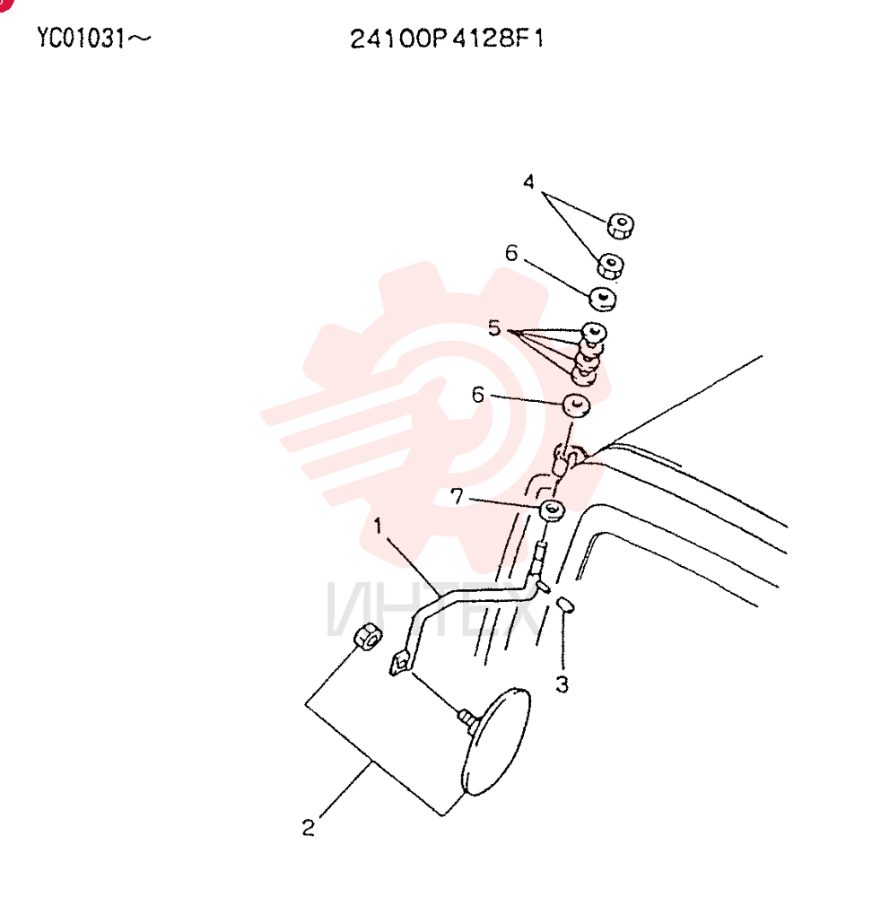 MIRROR ASSY 24100P4128F1