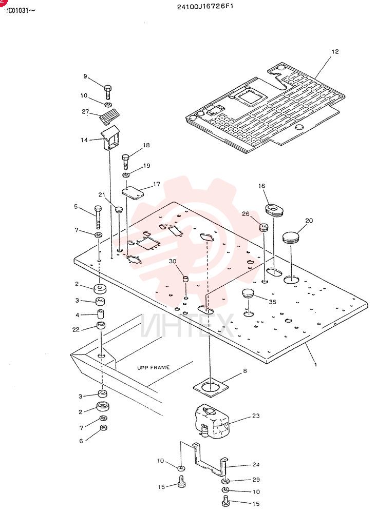 PLATE ASSY, FLOOR 24100J16726F1