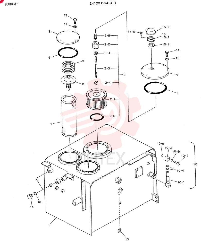 TANK ASSY, HYDR 24100J16431F1
