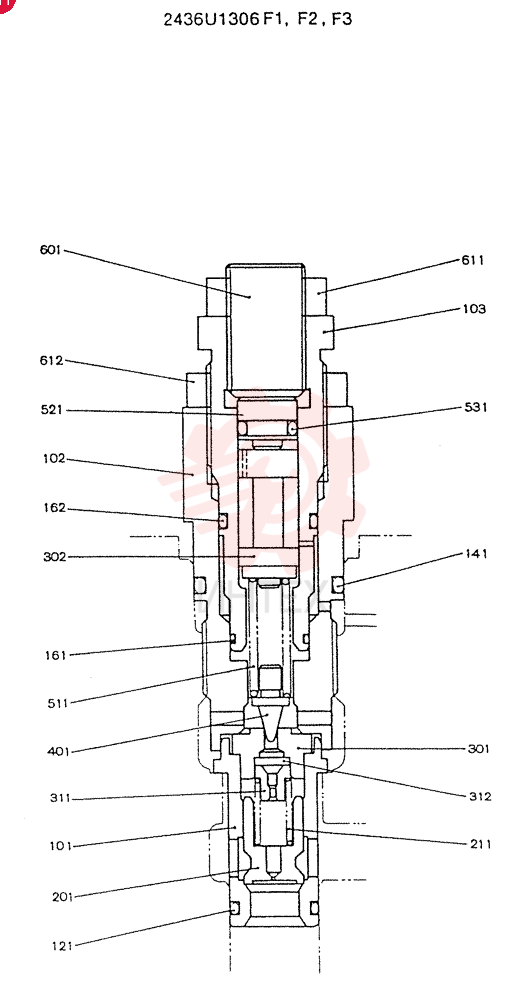 VALVE PRESSURE RELIE 2436U1306F1